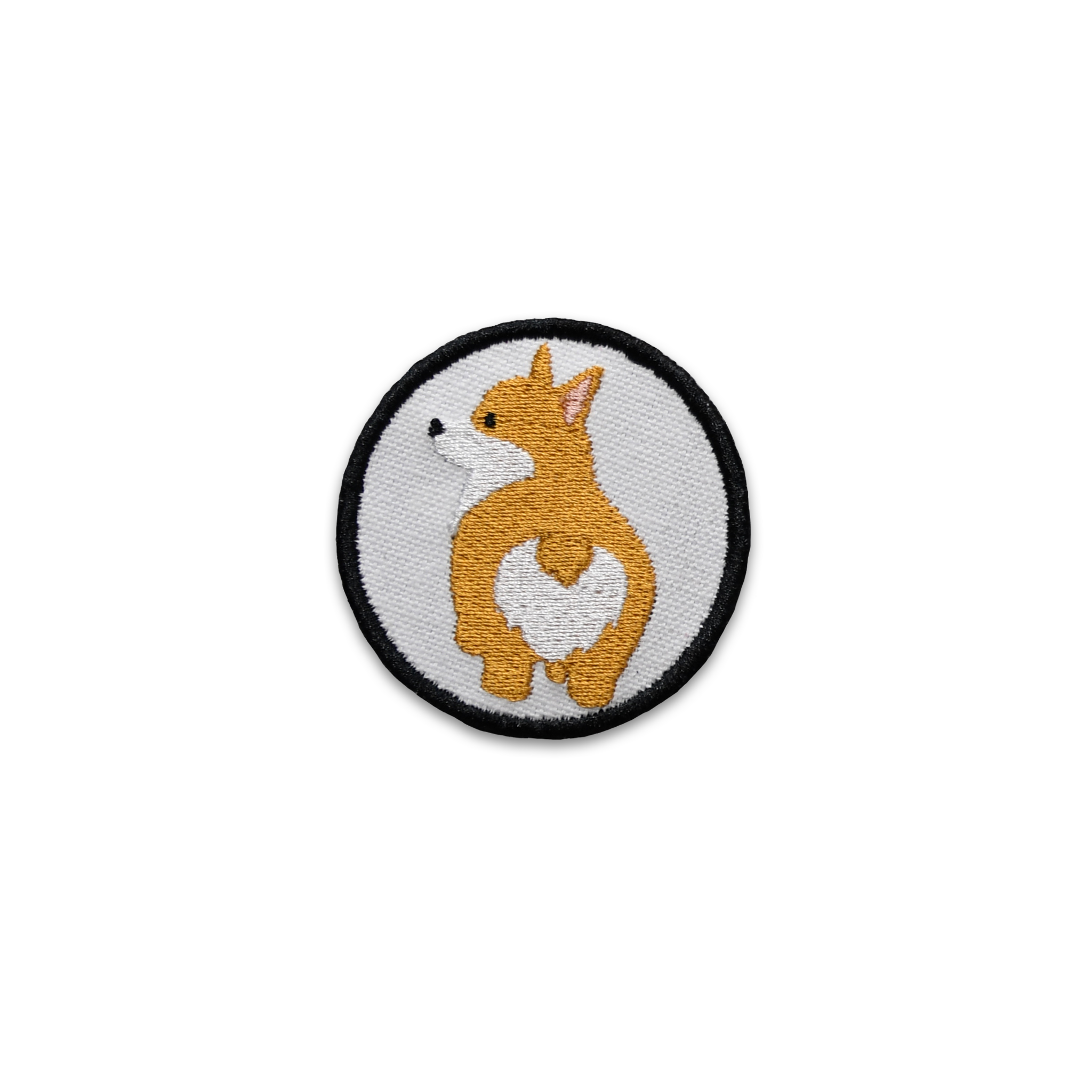 White Corgi Bum Patch