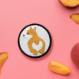 White Corgi Bum Patch