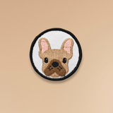 Frenchie Face Circle Patch