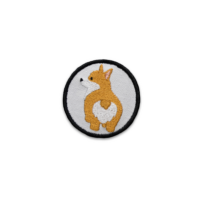 White Corgi Bum Patch