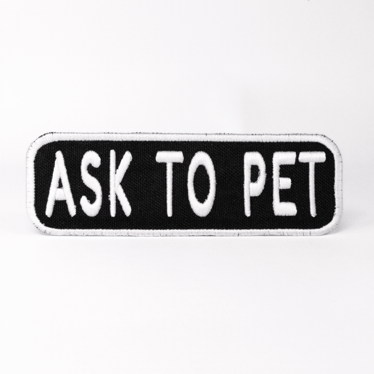 Ask to Pet 2x6 Patch