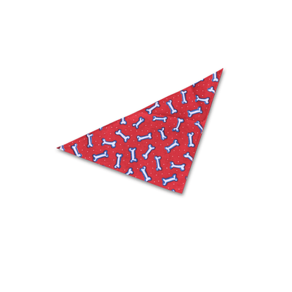 Red Bones Dog Bandana 