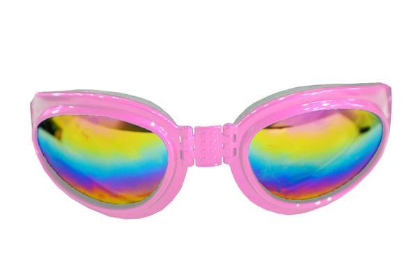 Pink Frame Dog Goggles